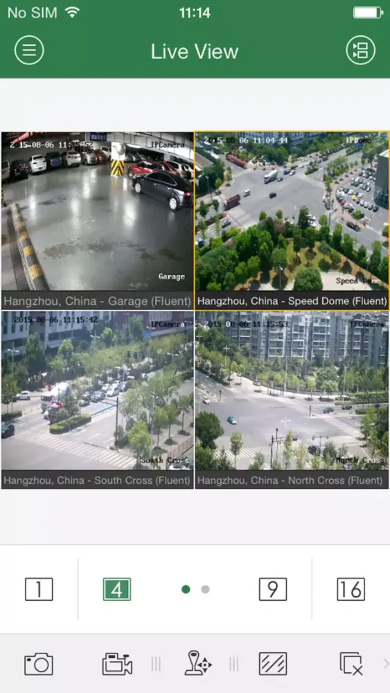 Captures d'écran de CCTVvision