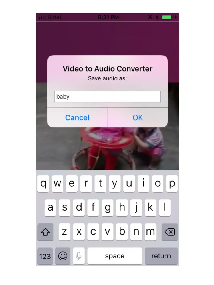 Capturas de pantalla de Video to M4a Converter iPad 