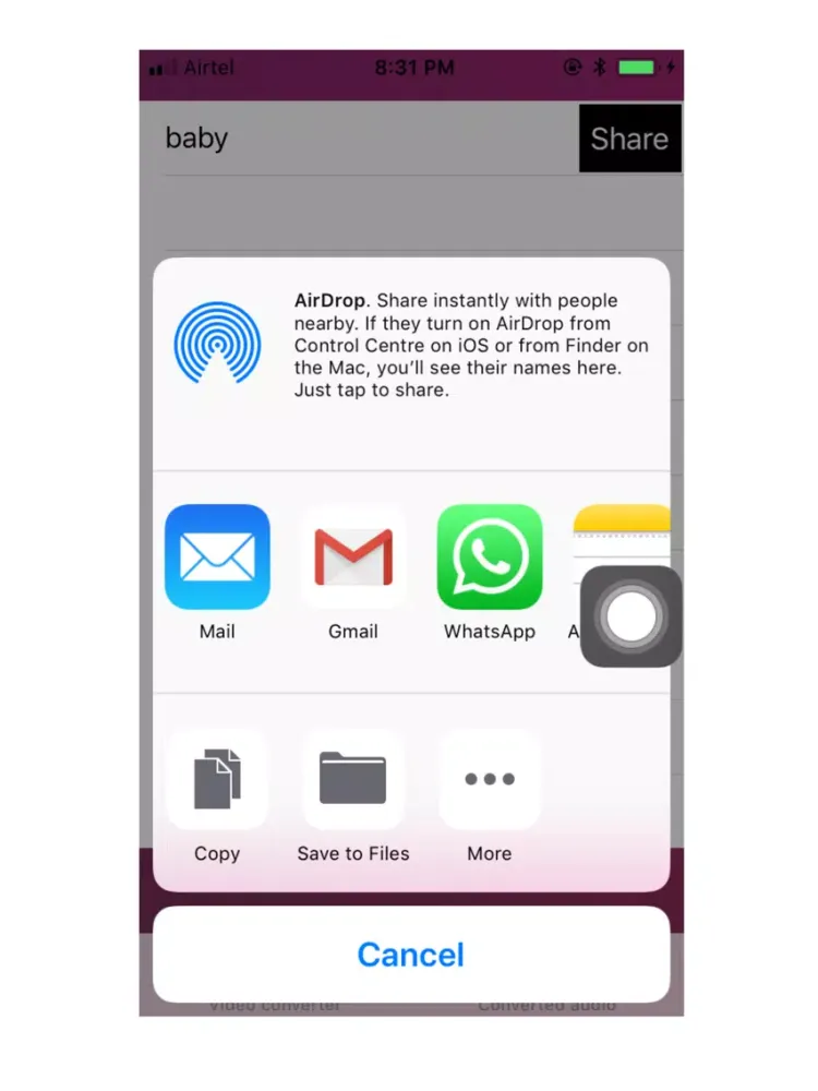 Capturas de pantalla de Video to M4a Converter iPad 