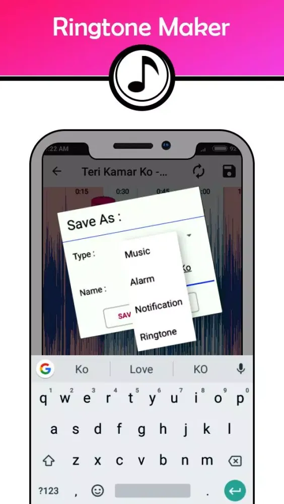 Zrzuty ekranu Ringtone Cutter : Mp3 Cutter