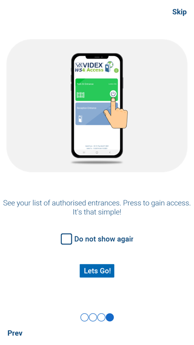 WS4 Access Screenshots