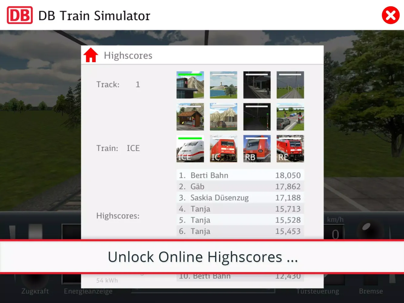 DB Train Simulator Ekran Görüntüleri