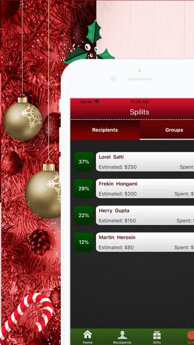 Captures d'écran de Xmas Budget - Christmas Gifts