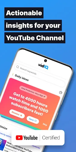 vidIQ for YouTube Screenshots