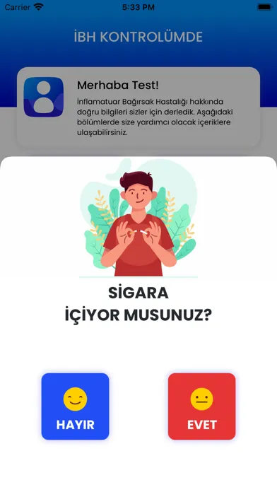 Capturas de tela do İBH Kontrolümde