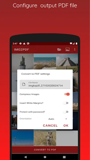 Captures d'écran de Image to PDF - JPG to PDF