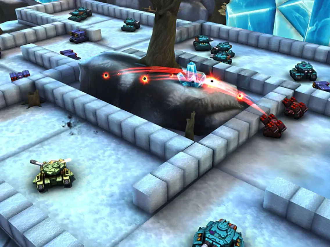 Tank Hero Block Laser Wars iPad 应用截图