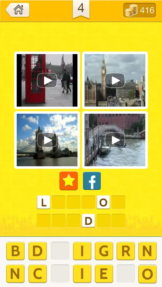4 Vids 1 Song - Pics and video FREE word search games quiz Screenshots