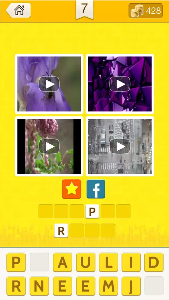 4 Vids 1 Song - Pics and video FREE word search games quiz Screenshots