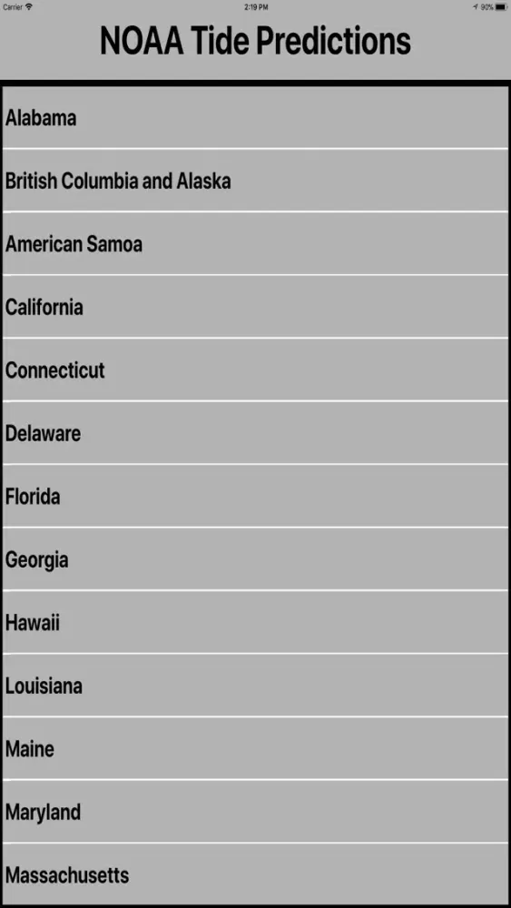 Screenshot di Noaa Tide Predictions HD