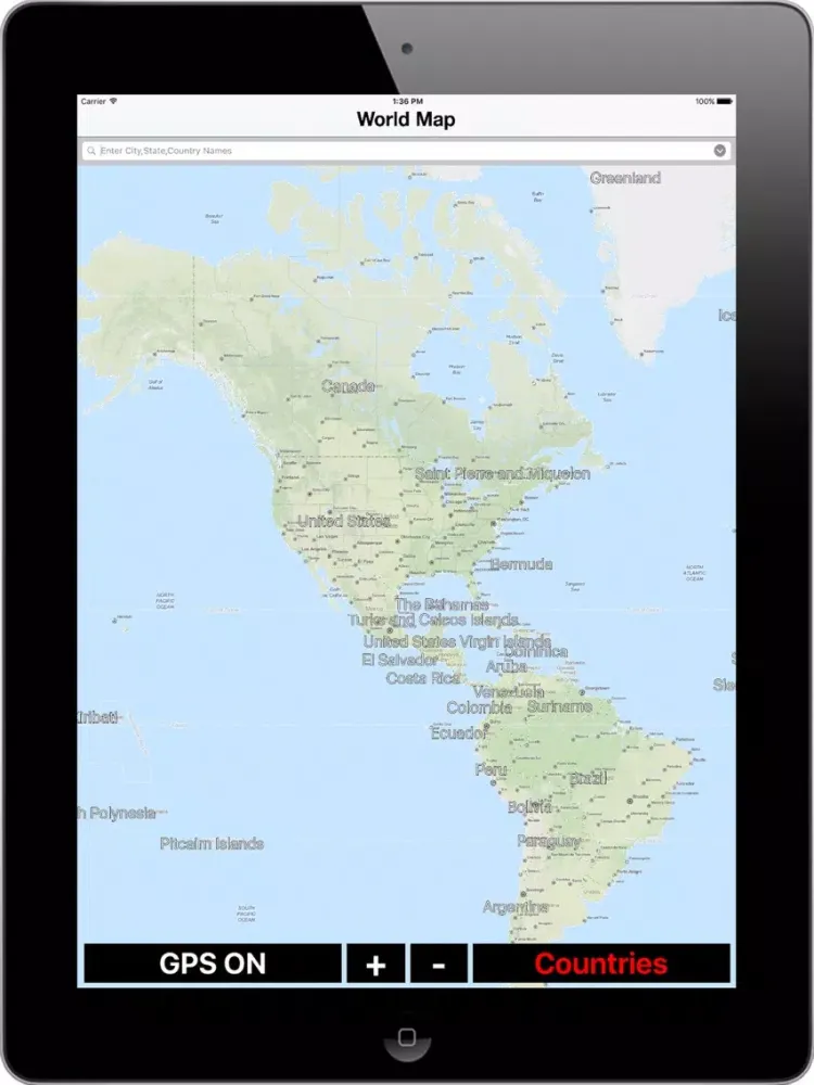 Screenshot di All in One World Maps - Online iPad 