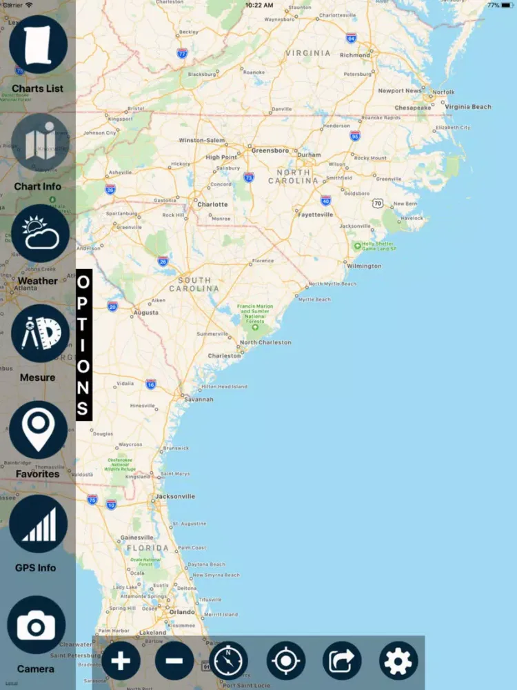 South Carolina Marine Charts iPad 應用截圖