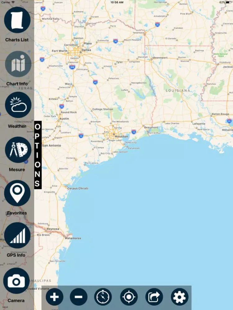 Texas Marine Charts RNC iPad  スクリーンショット