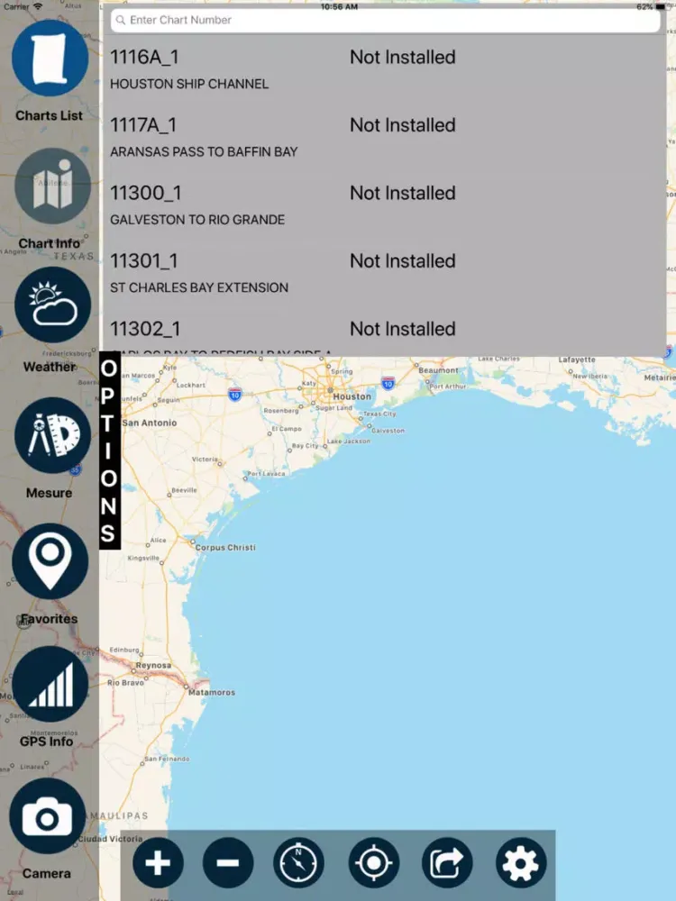 Texas Marine Charts RNC iPad  スクリーンショット