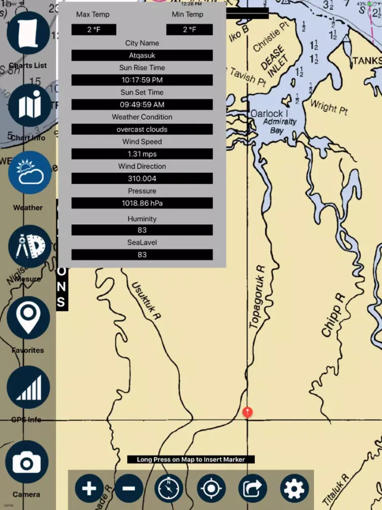 Ảnh chụp màn hình của Maine Marine Charts RNC iPad 