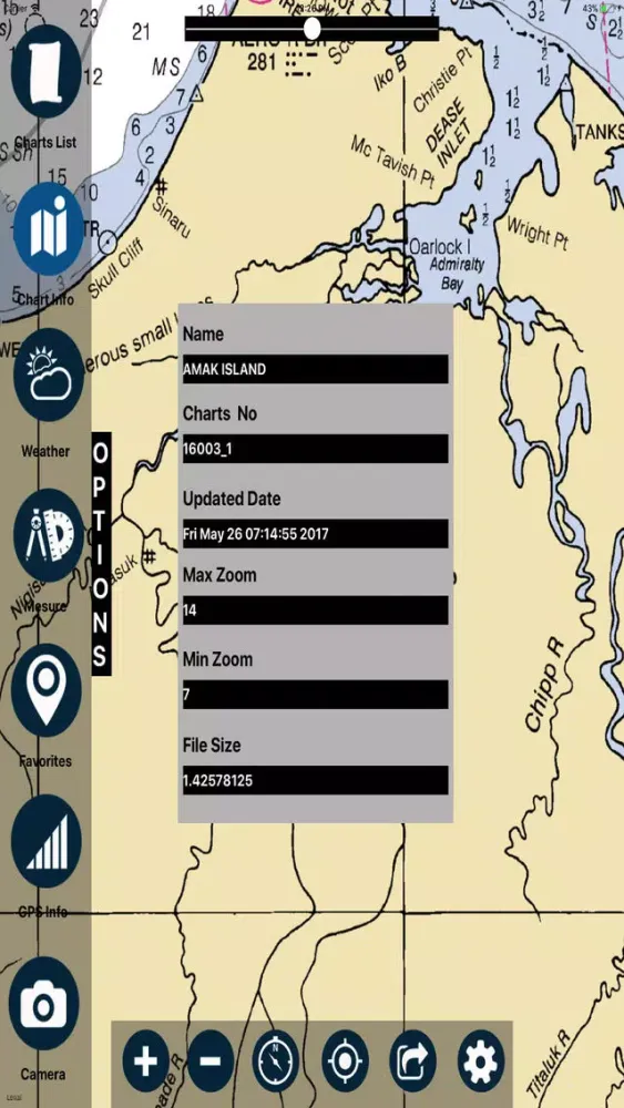 Ảnh chụp màn hình của Maine Marine Charts RNC