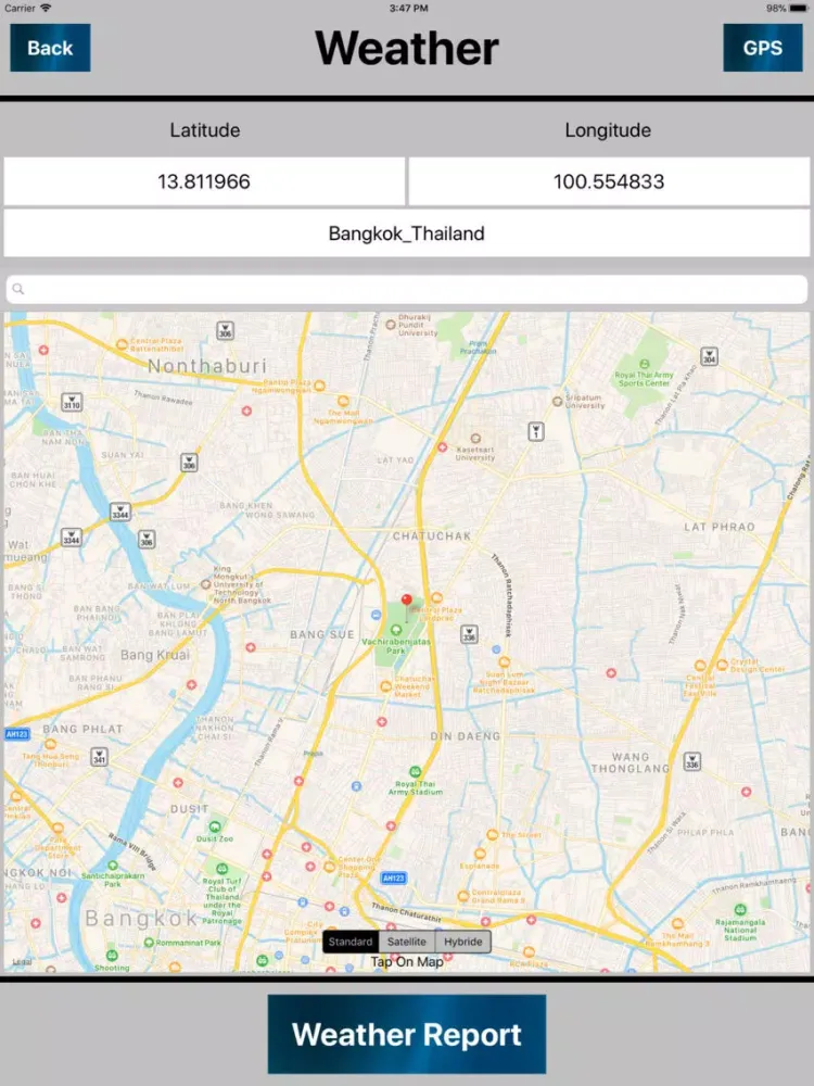 Bangkok Thailand - OfflineMap iPad  Screenshots