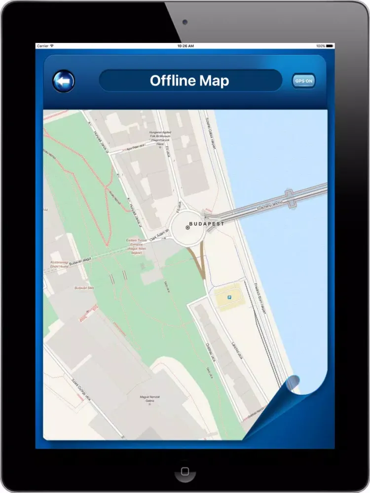Budapest Hungary - Offline Maps Navigator iPad 应用截图