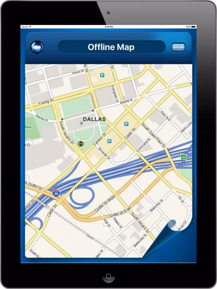 Zrzuty ekranu Dallas USA - Offline Maps Navigation iPad 