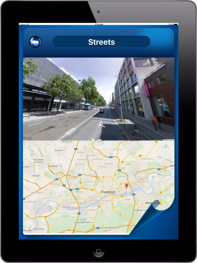 Frankfurt Germany - Offline Maps navigation iPad  Screenshots