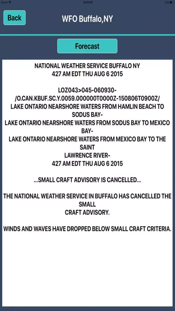 Скриншоты Great Lakes USA Weather Info