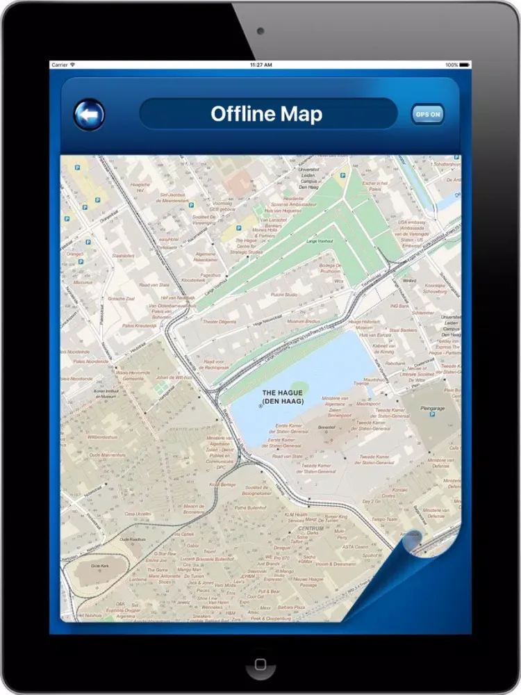Captures d'écran de Hague Netherlands Offline Map Navigator Transport iPad 