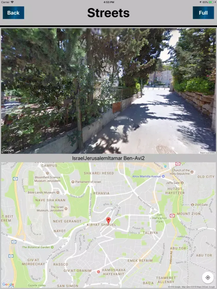 Jerusalem Israel Offline Maps iPad 应用截图