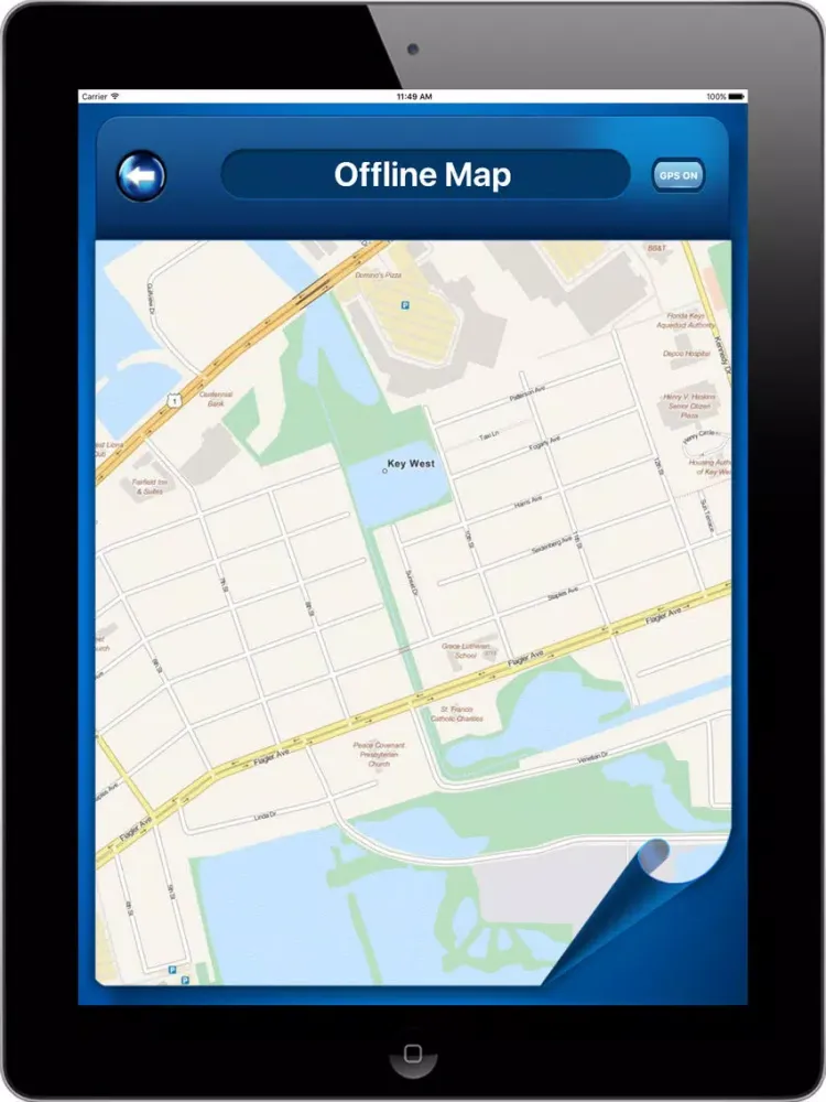 Captures d'écran de Key West Florida - Offline Travel Maps Navigation iPad 