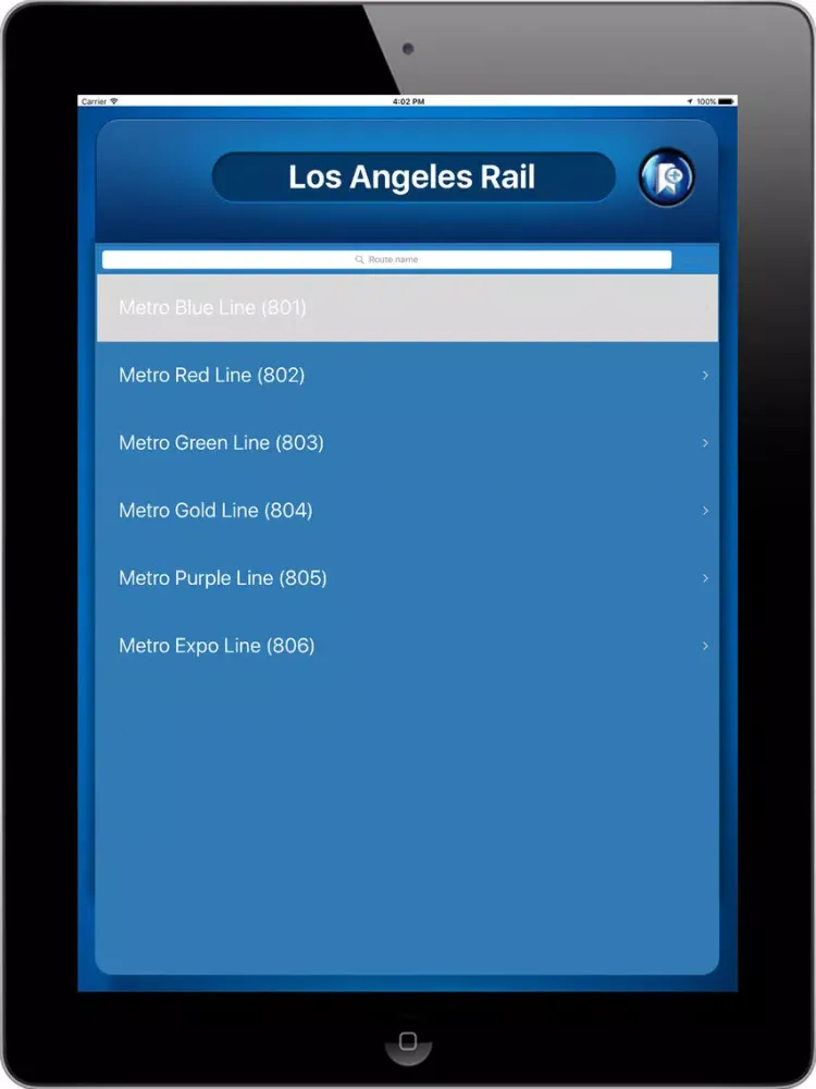 Los Angeles Rail California USA where is the Rail iPad  스크린샷