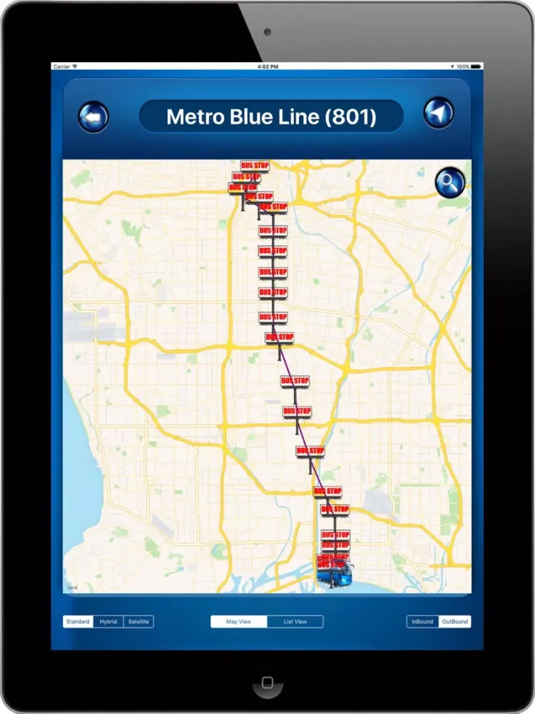 Los Angeles Rail California USA where is the Rail iPad  스크린샷