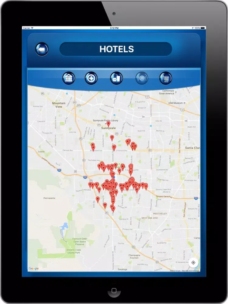 Los Angeles Rail California USA where is the Rail iPad  스크린샷