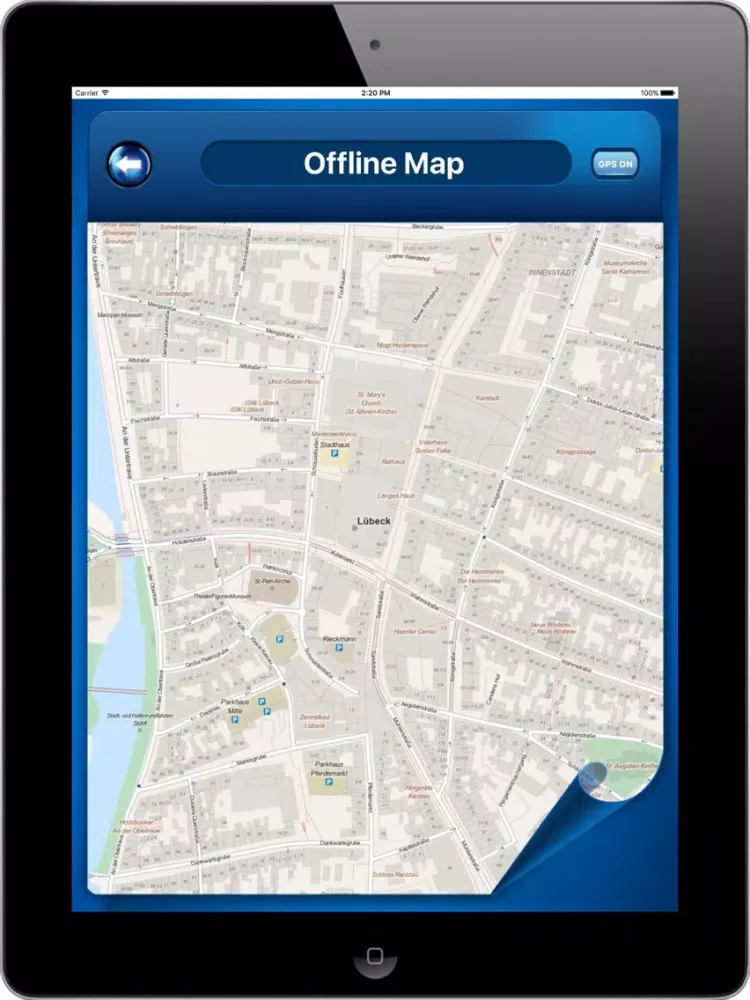 Lübeck Germany - Offline Maps Navigator iPad 应用截图