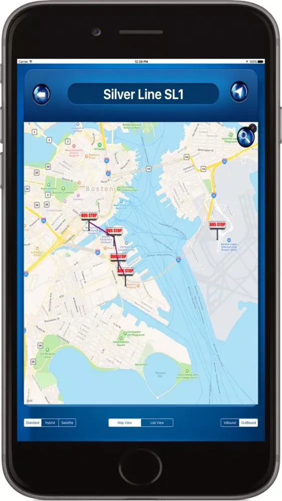 MBTA Massachusetts USA where is the Bus Screenshots