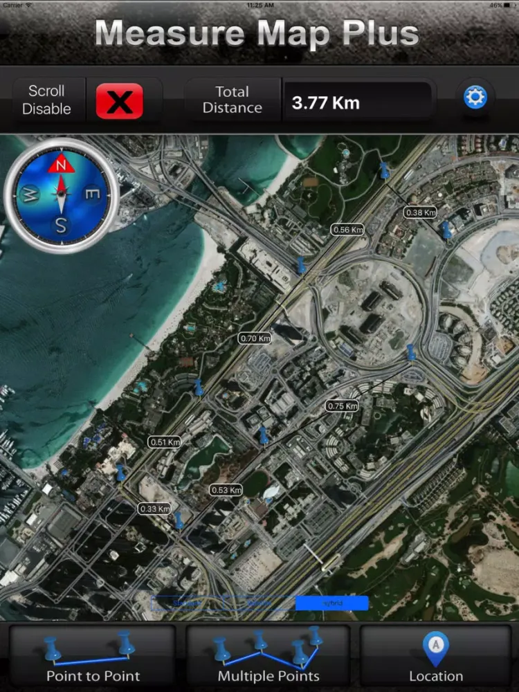 Zrzuty ekranu Measure on the map HD iPad 