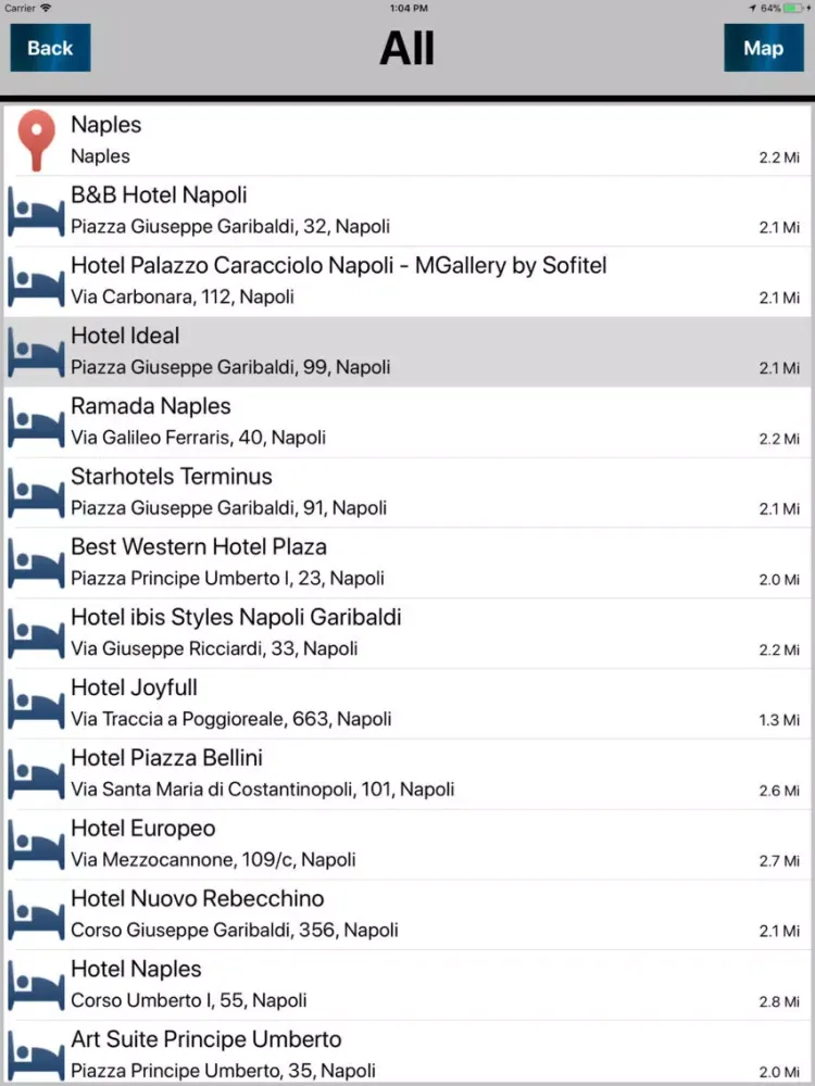Captures d'écran de Naples Italy - Offline Maps iPad 