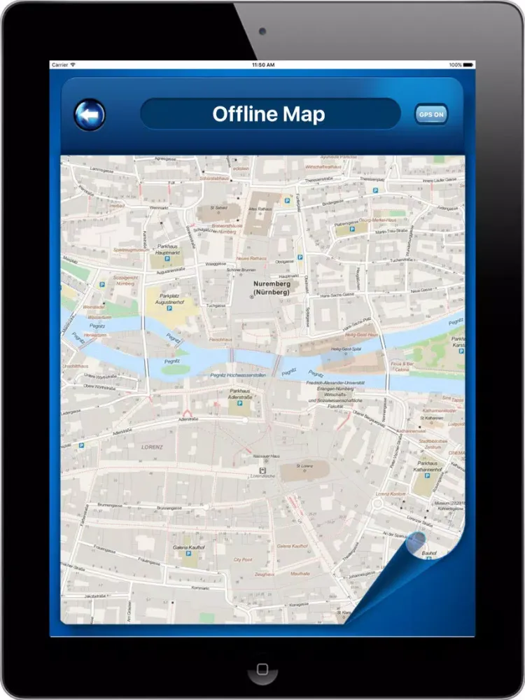 Captures d'écran de Nuremberg Germany - Offline Maps navigator iPad 