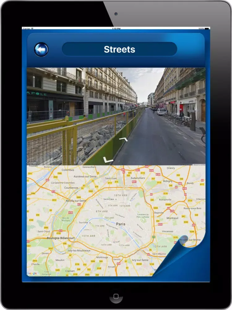 Paris France - Offline Maps navigator iPad  Screenshots