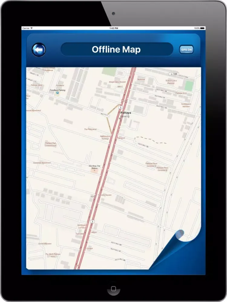 Capturas de pantalla de Pattaya Thailand - Offline Maps Navigator iPad 