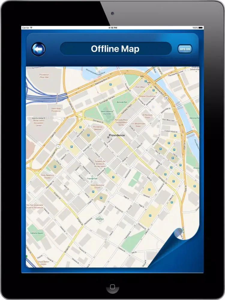 ภาพหน้าจอของ Providence Rhode Island - Offline Maps navigator iPad 