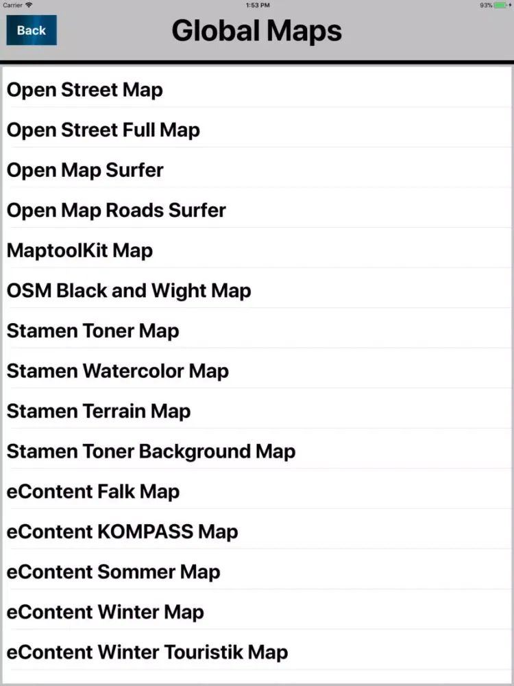 Santiago Chile Offline map iPad  Screenshots