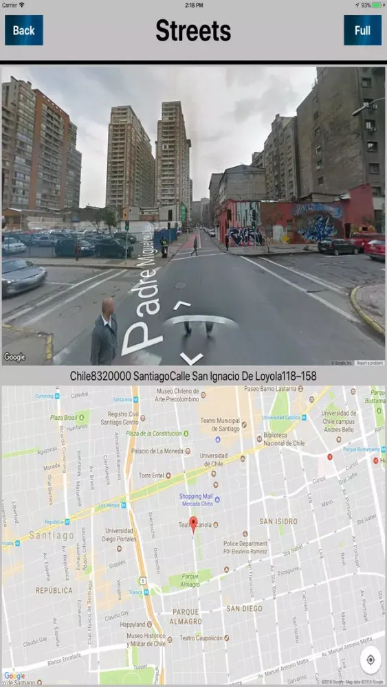 Santiago Chile Offline map Screenshots