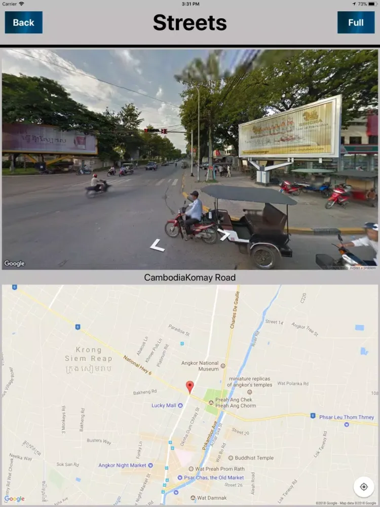Siem Reap Cambodia Offlinemap iPad  스크린샷