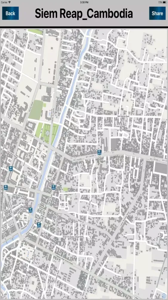 Siem Reap Cambodia Offlinemap 스크린샷