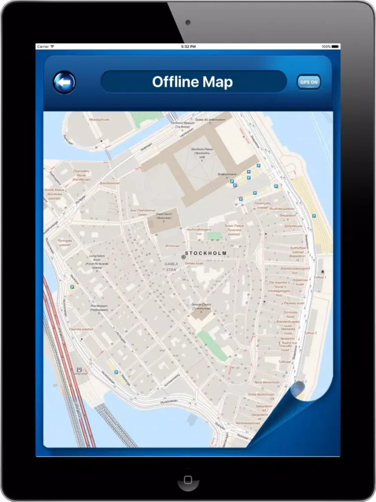 تصاویر Stockholm Sweden - Offline Maps navigation iPad 