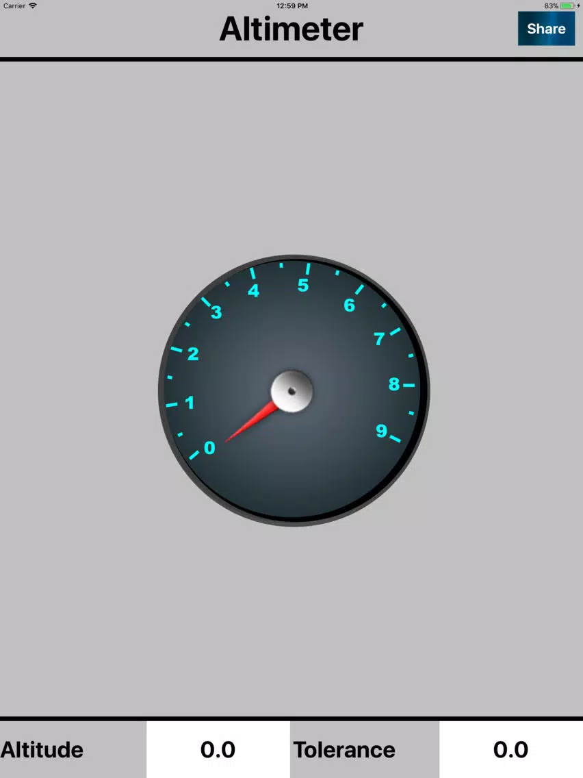 Altimeter Measure the altitude iPad  스크린샷