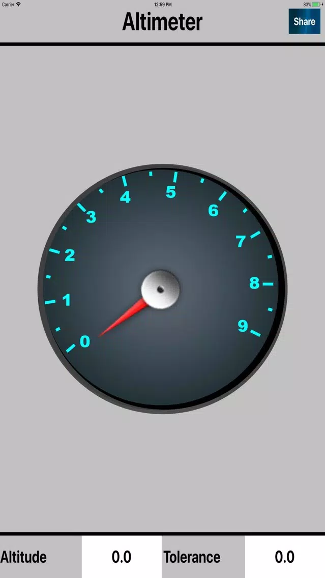 Altimeter Measure the altitude 스크린샷