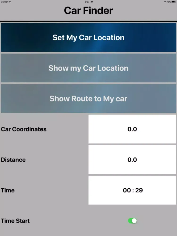 Скриншоты Track & Locate CAR iPad 