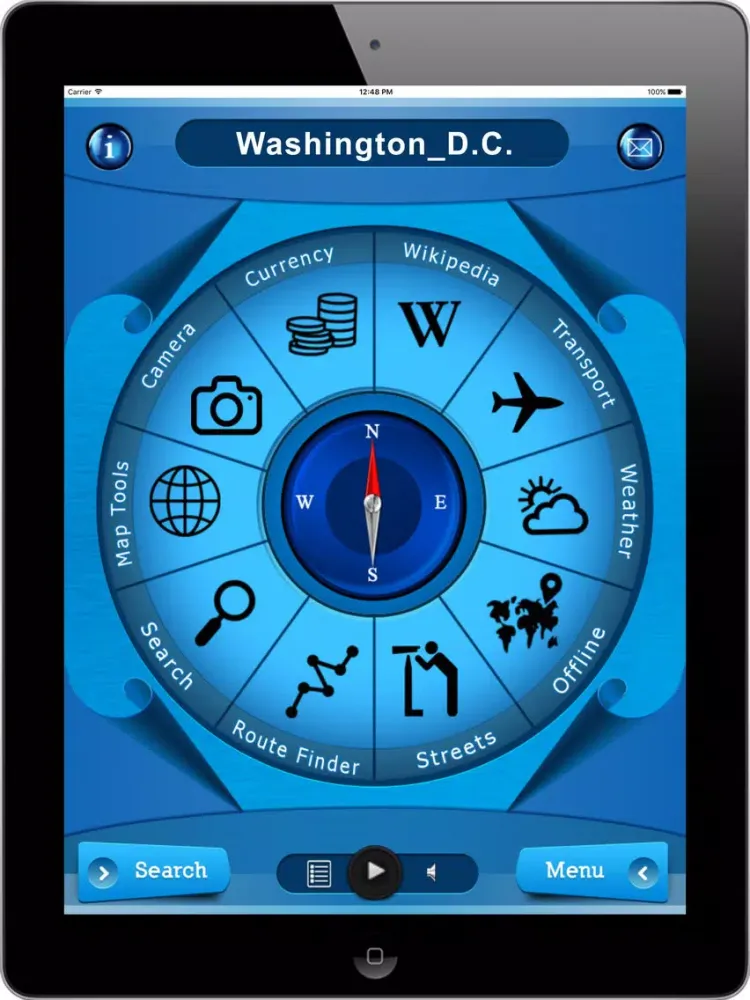 Ảnh chụp màn hình của Washington D.C. DC USA - Offline Maps Navigator iPad 