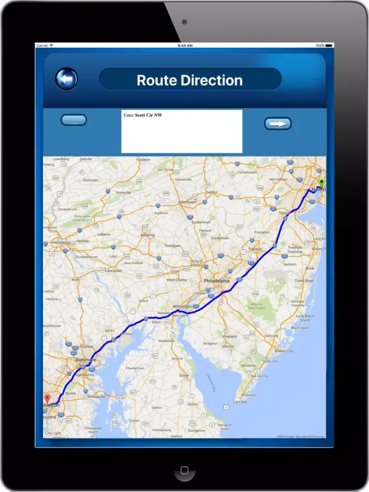 Ảnh chụp màn hình của Washington D.C. DC USA - Offline Maps Navigator iPad 