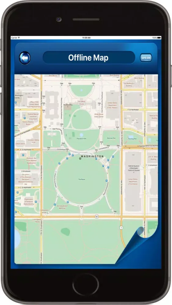 Ảnh chụp màn hình của Washington D.C. DC USA - Offline Maps Navigator
